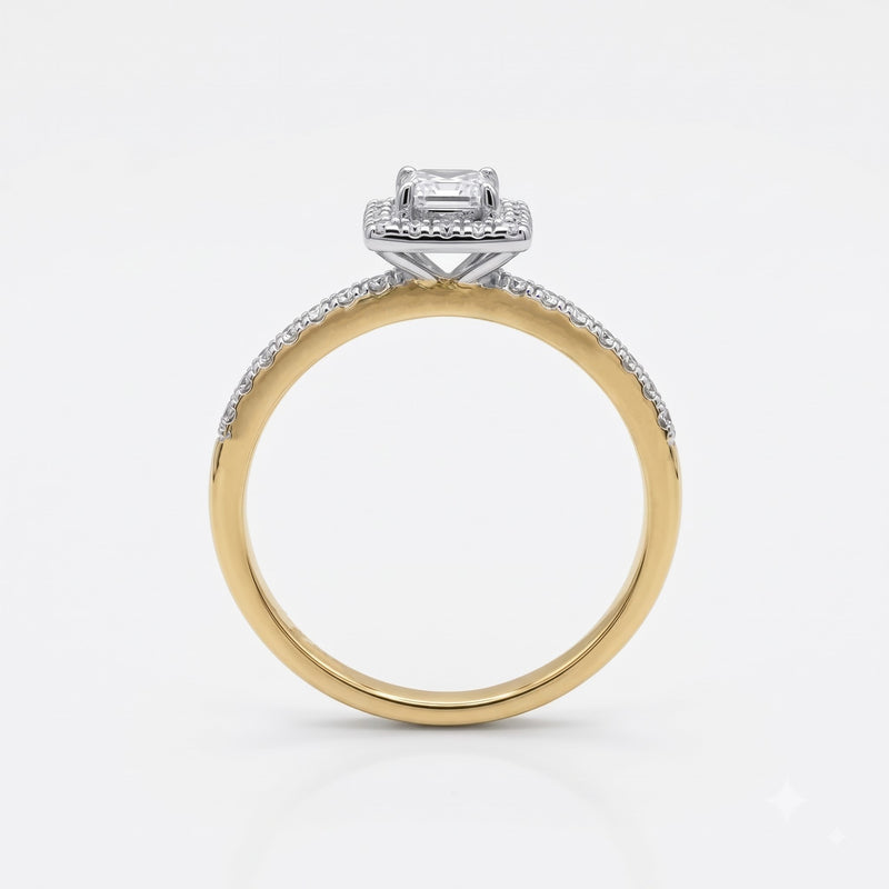 Solenne Princess Lab Grown Diamond Ring
