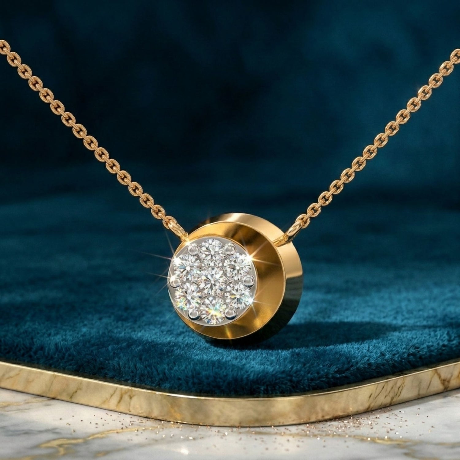 Celestial Cluster Lab Grown Diamond Necklace