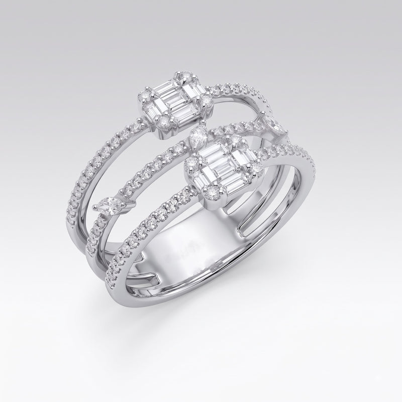 Paradigm Crossover Lab Grown Diamond Ring