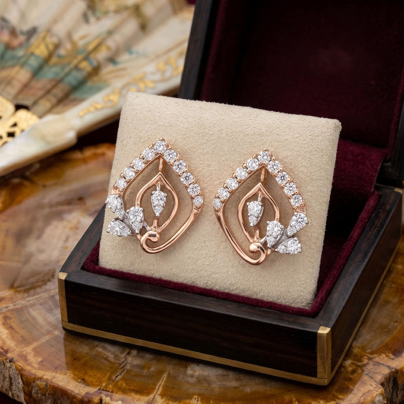 Floral Fusion Lab Grown Diamond Earrings