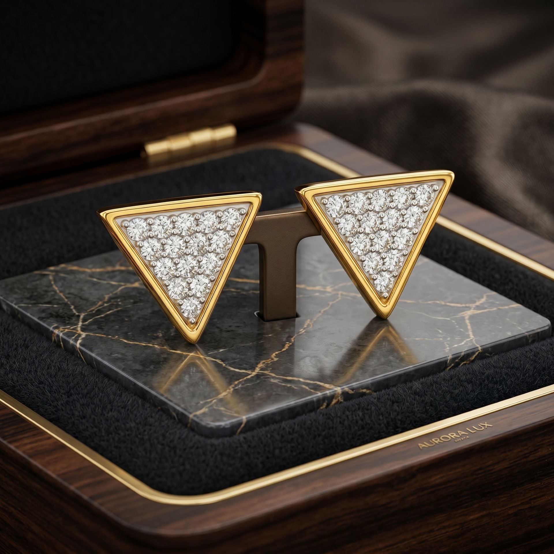 Gilded Apex Lab Grown Diamond Earrings