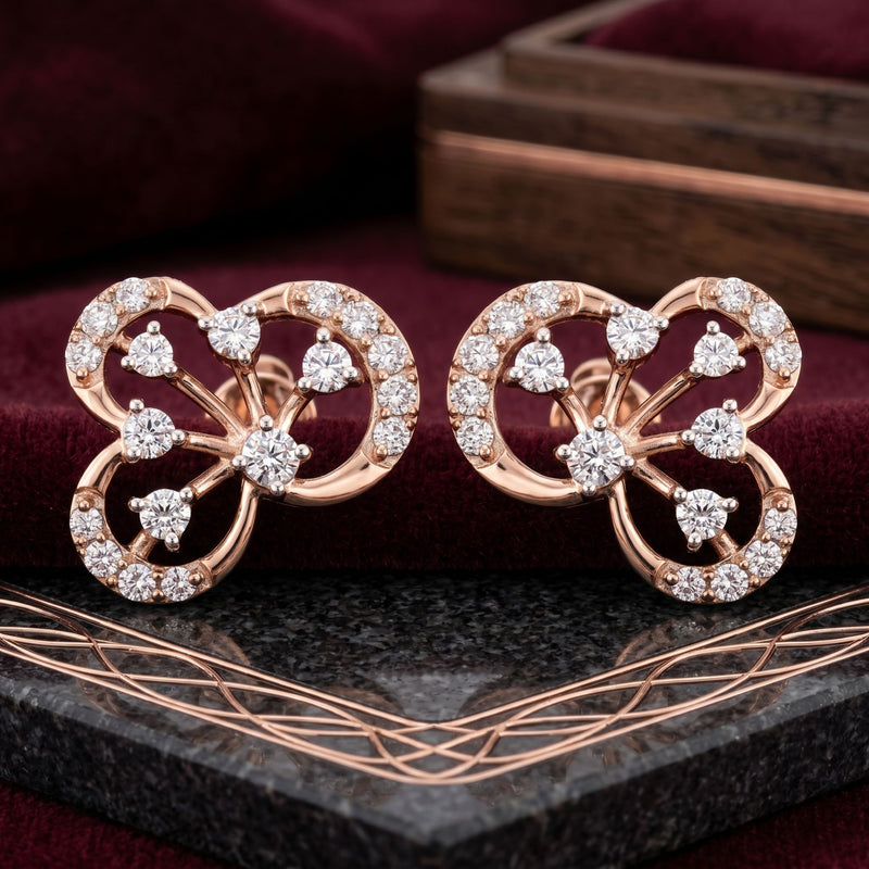 Cloverleaf Lab Grown Diamond Earrings