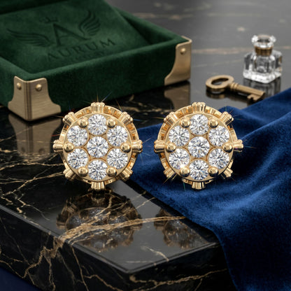 Golden Blossom Lab Grown Diamond Studs