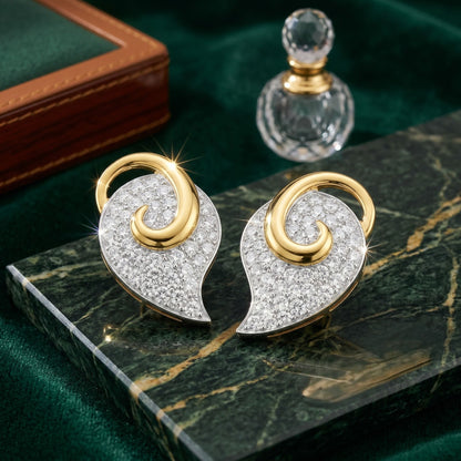 Golden Zephyr Lab Grown Diamond Earrings