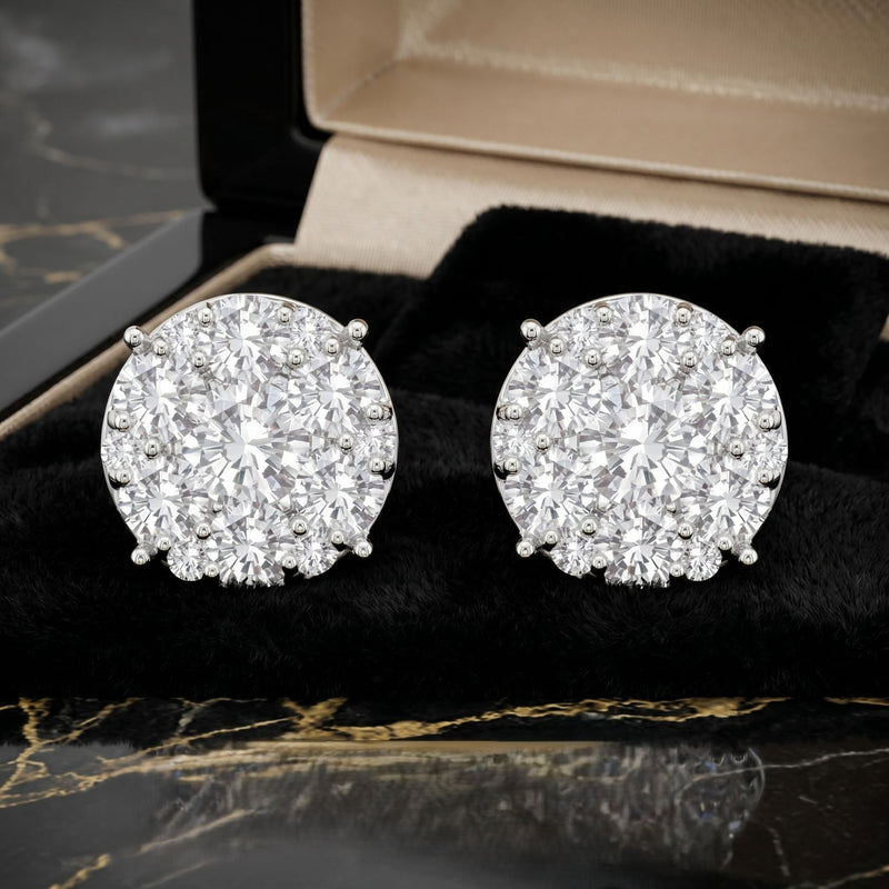 Illusional Lab Grown Diamond Earrings