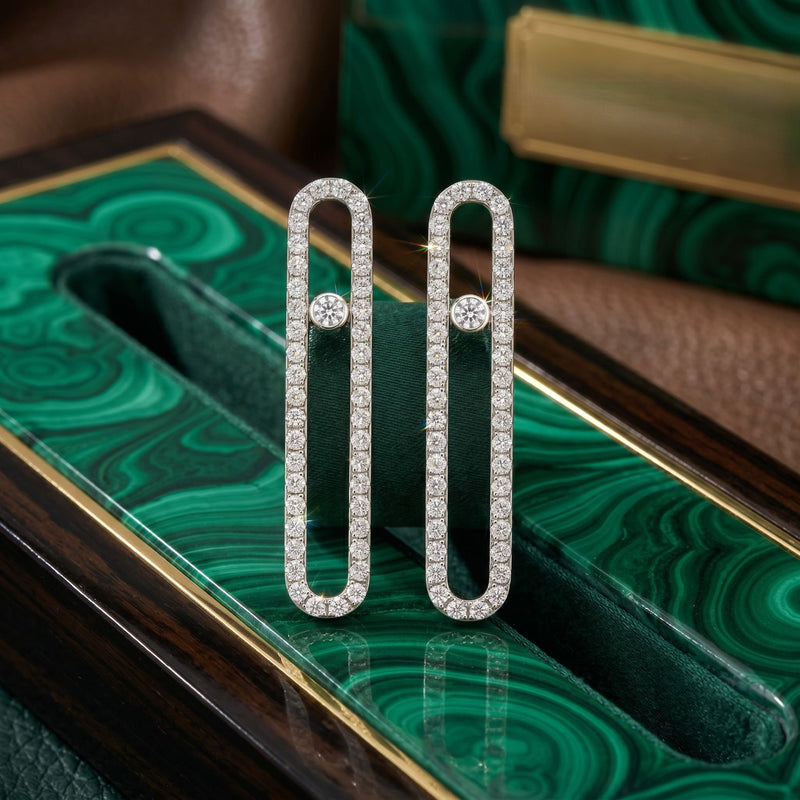 Linear Pulse Lab Grown Diamond Earrings