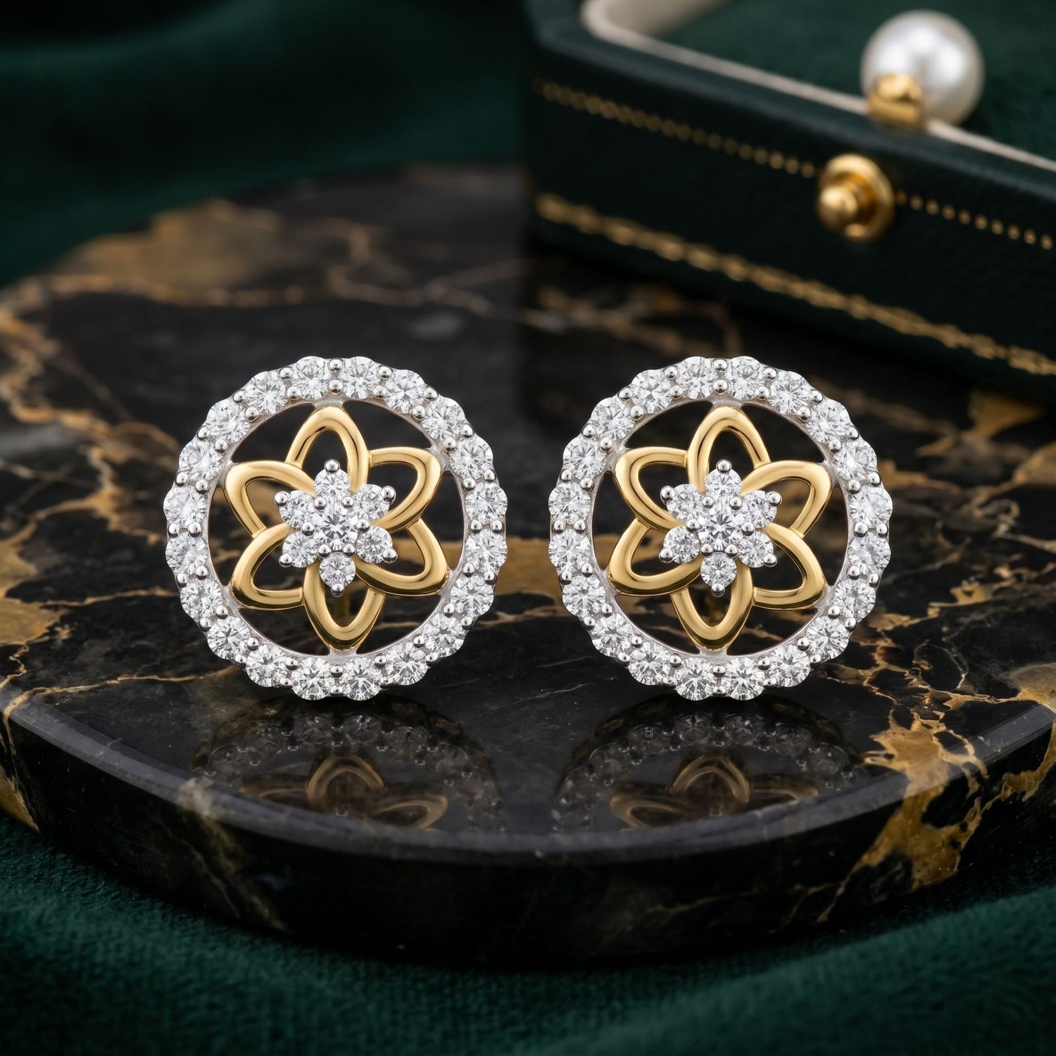 Lotus Infinity Sparkle Lab Grown Diamond Earrings