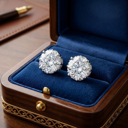 Regal Petal Basket Lab Grown Diamond Earrings