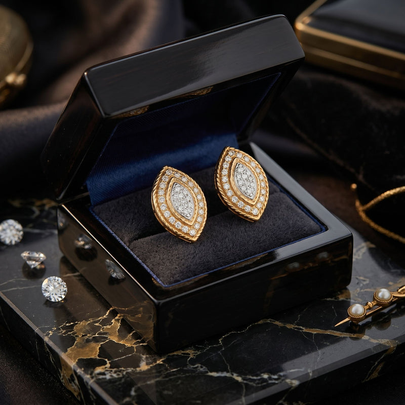 Laurel Leaf Lab Grown Diamond Earrings