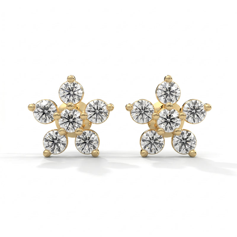 Blossom Lab Grown Diamond Stud Earrings