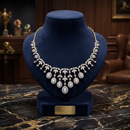 Heritage Floral Lab Grown Diamond Necklace
