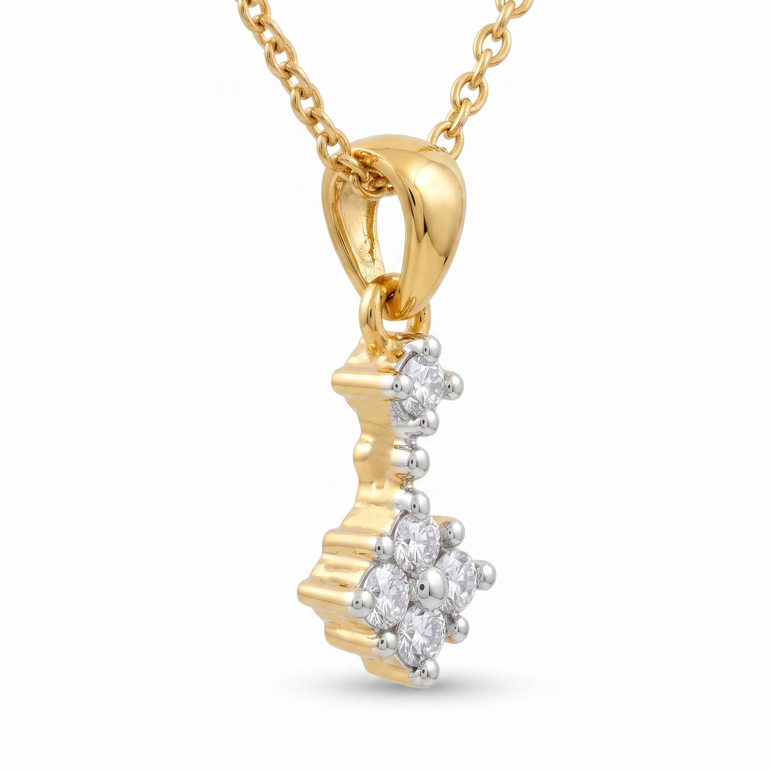 Marbella Gold Plated Lab Grown Diamond Pendant
