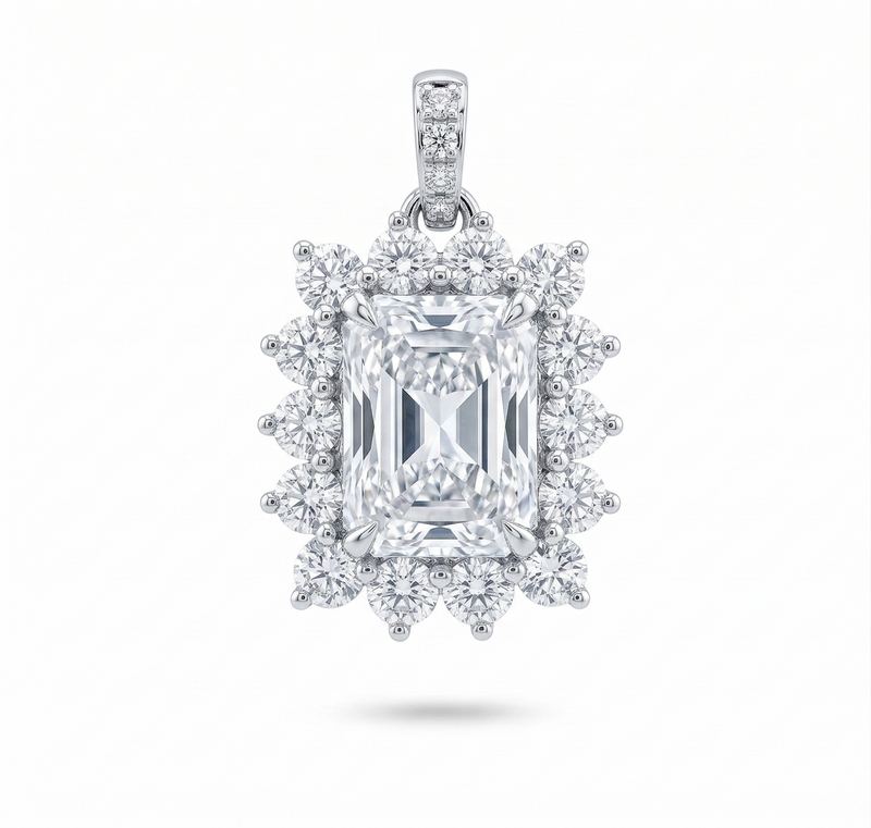 Heirloom Radiance Solitaire Lab Grown Diamond Pendant