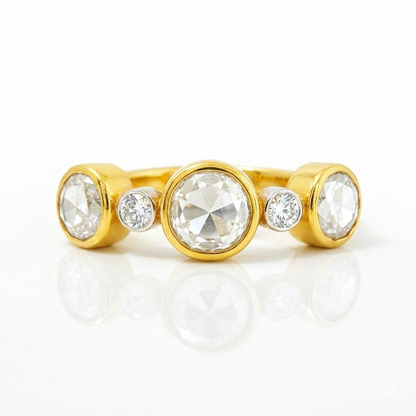 Serenity Swirl Lab Grown Polki Ring