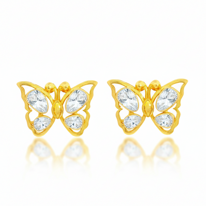 Butterfly Sparkle Lab Grown Polki Earrings