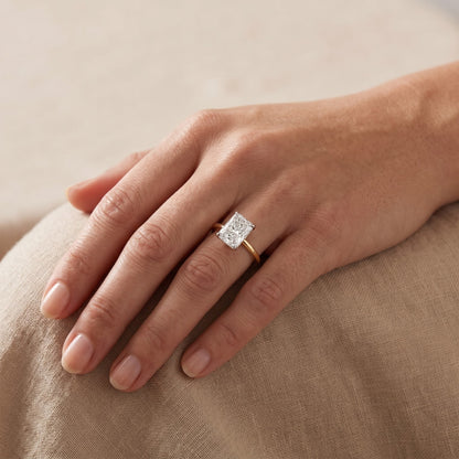 Lunessa Radiant Solitaire Lab Grown Diamond Ring