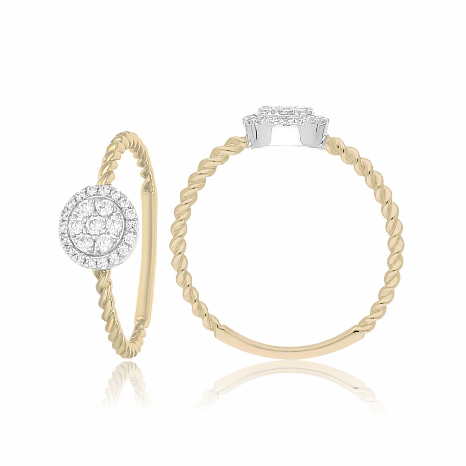 Radiant Halo Lab Grown Diamond Ring