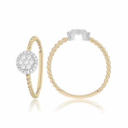 Radiant Halo Lab Grown Diamond Ring