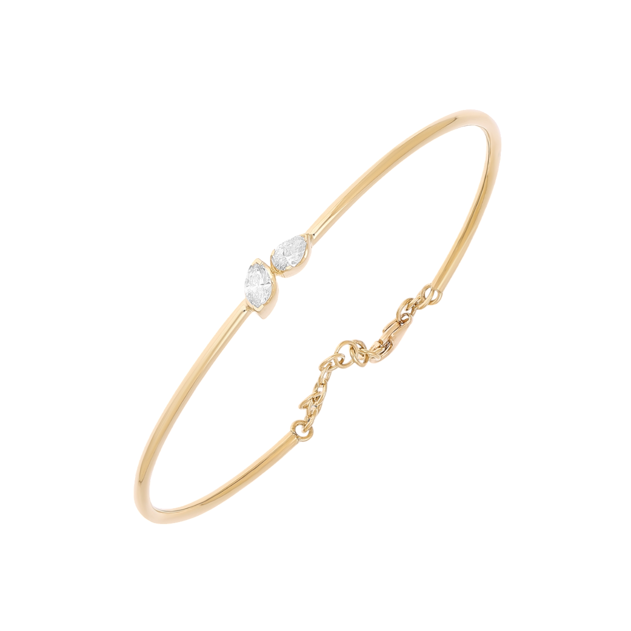 Ellipse Radiance Lab Grown Diamond Bangle