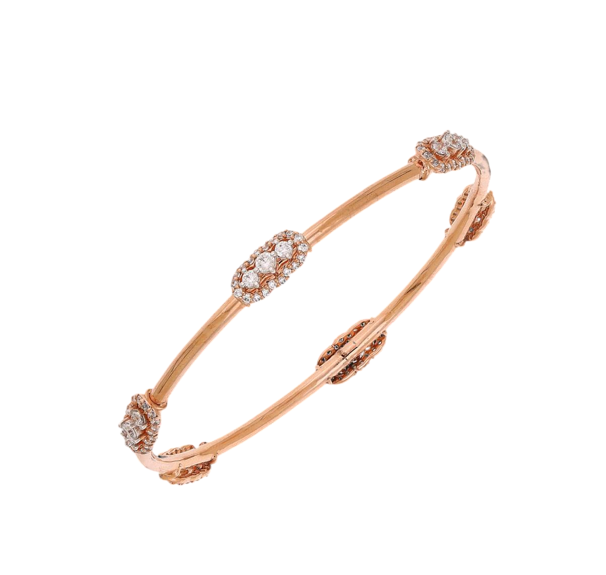 Cluster Aura Lab Grown Diamond Bangle