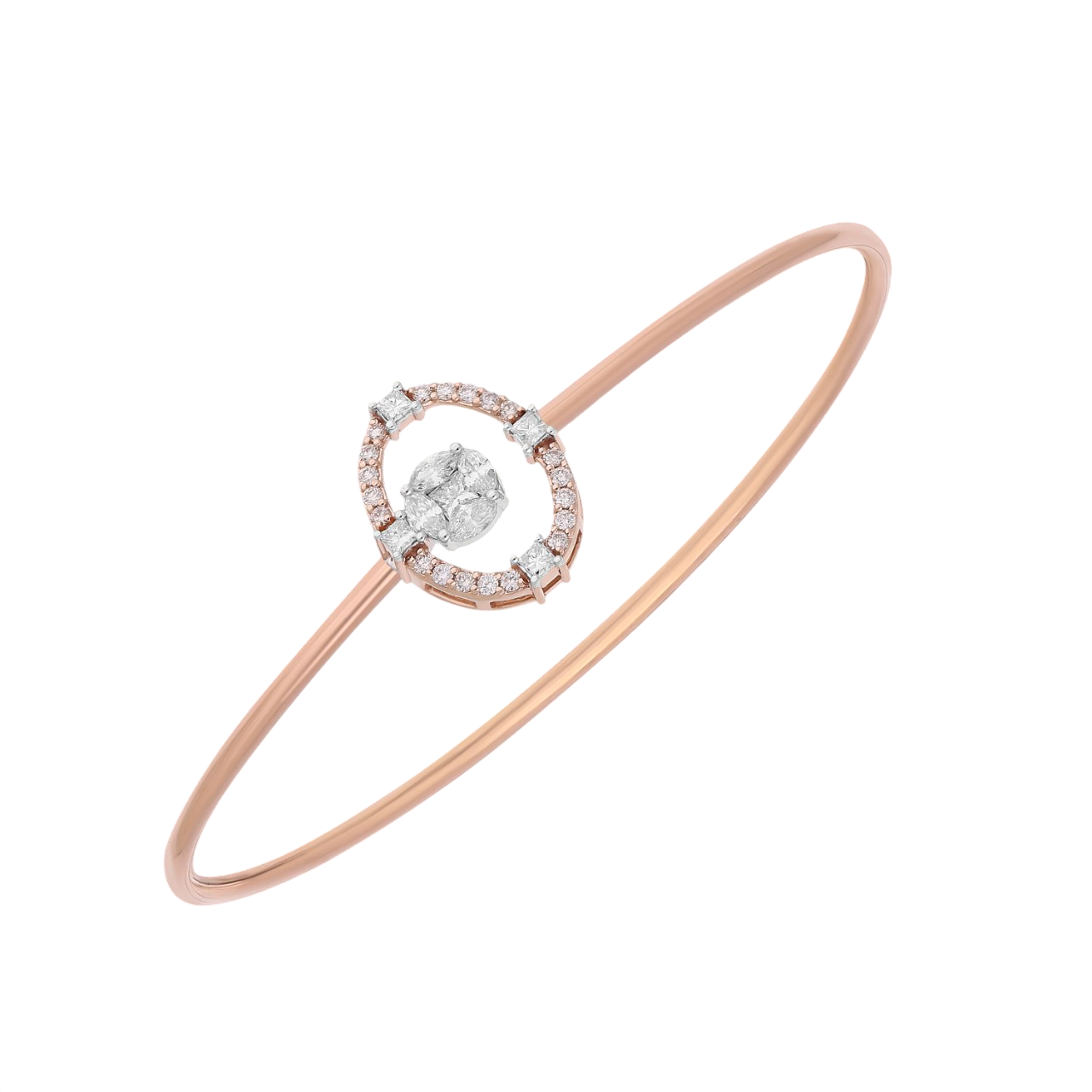 Shimmer Crest Lab Grown Diamond Bangle