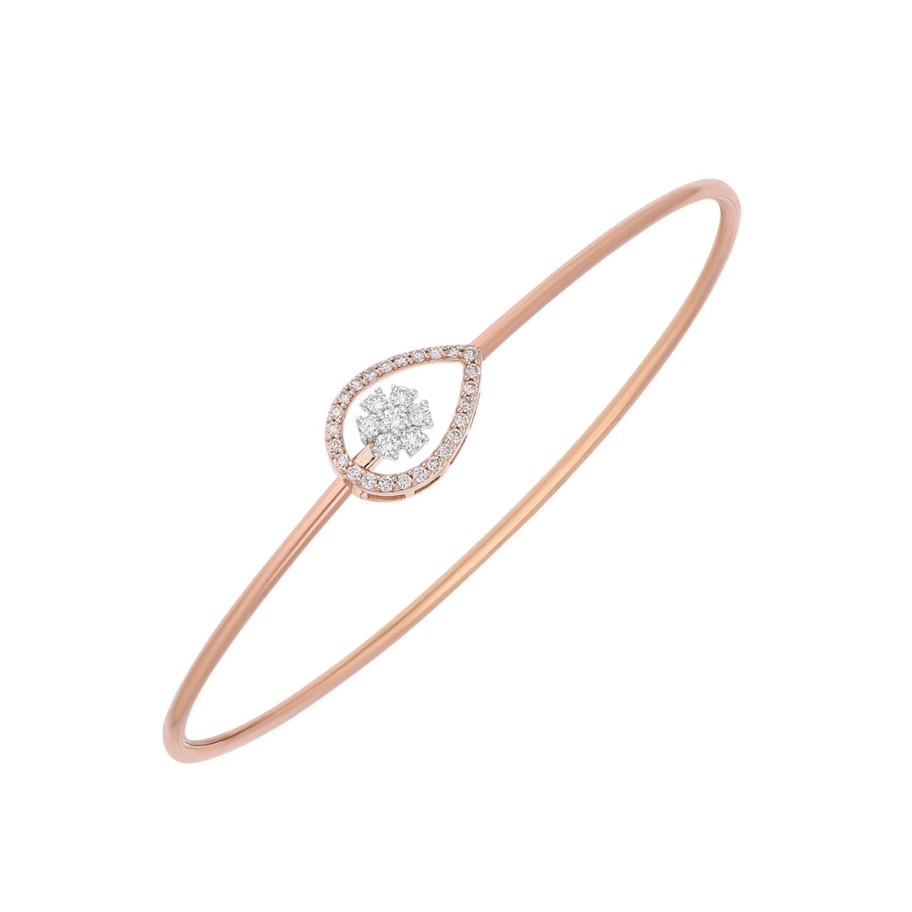 Divine Drizzle Lab Grown Diamond Bangle
