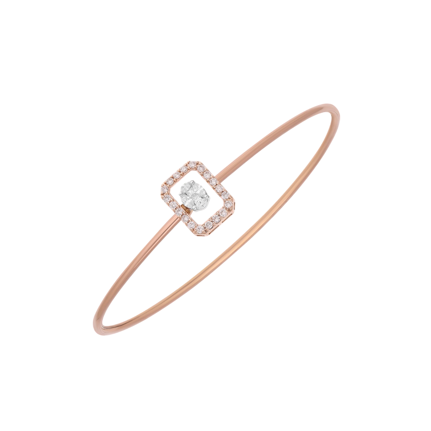 Frame Lab Grown Diamond Bangle