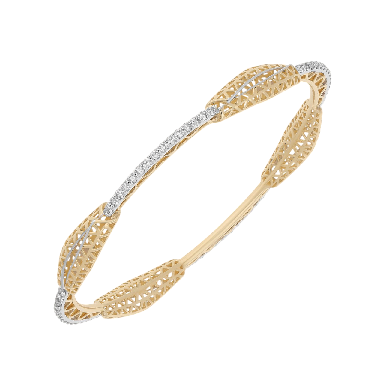 BreezeLuxe Mesh Lab Grown Diamond Bangle