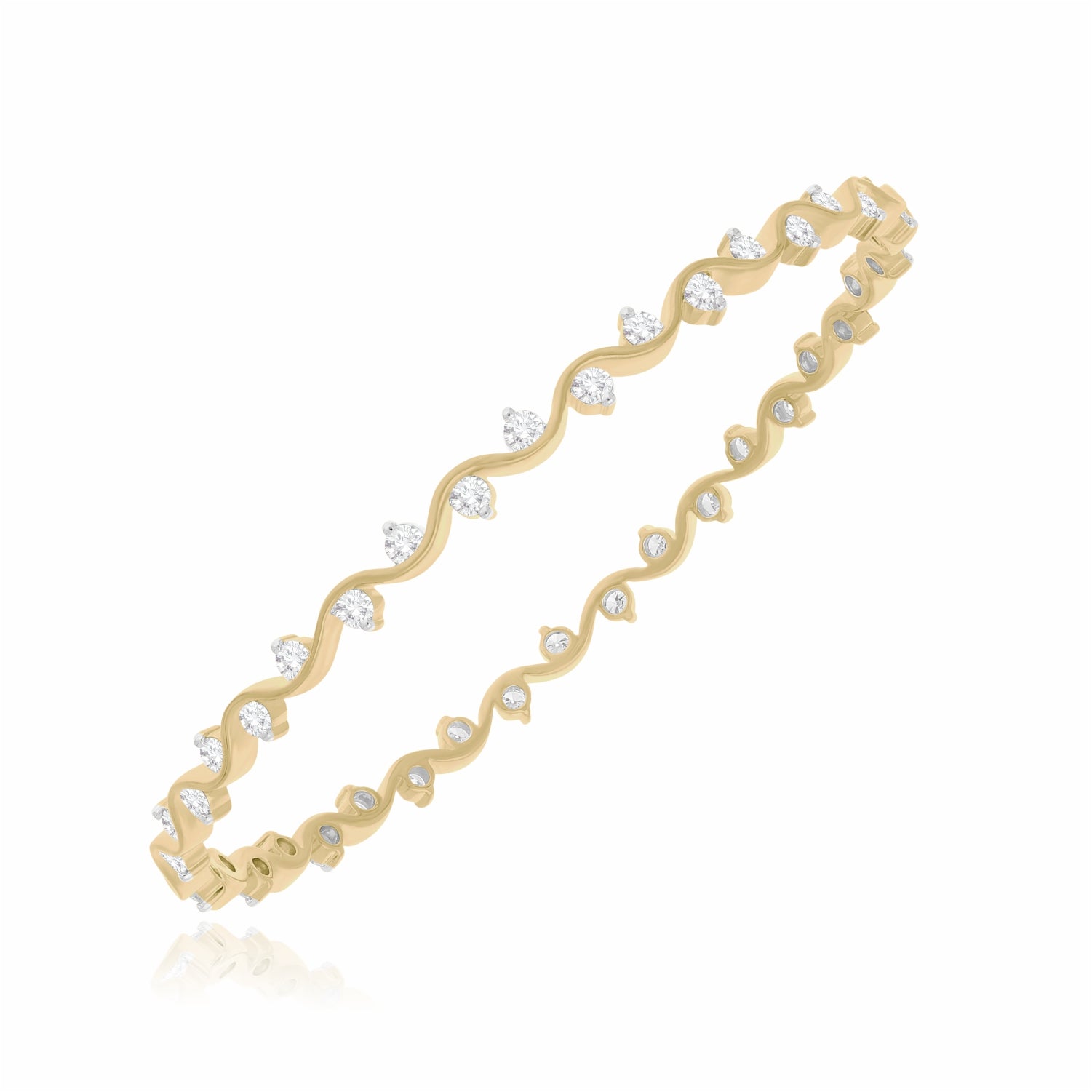 OceanWhirl Lab Grown Diamond Bangle