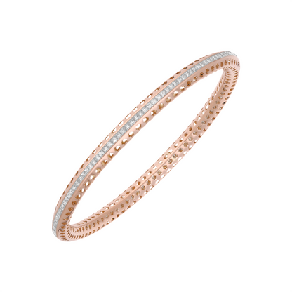Radiant Blush Trace Lab Grown Diamond Bangle