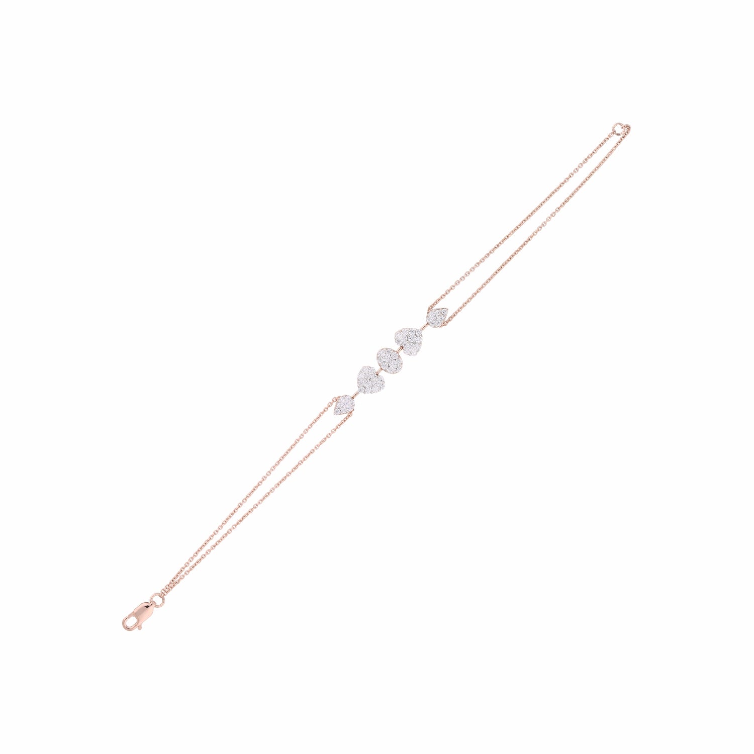 Halo Heartbeat Lab Grown Diamond Bracelet