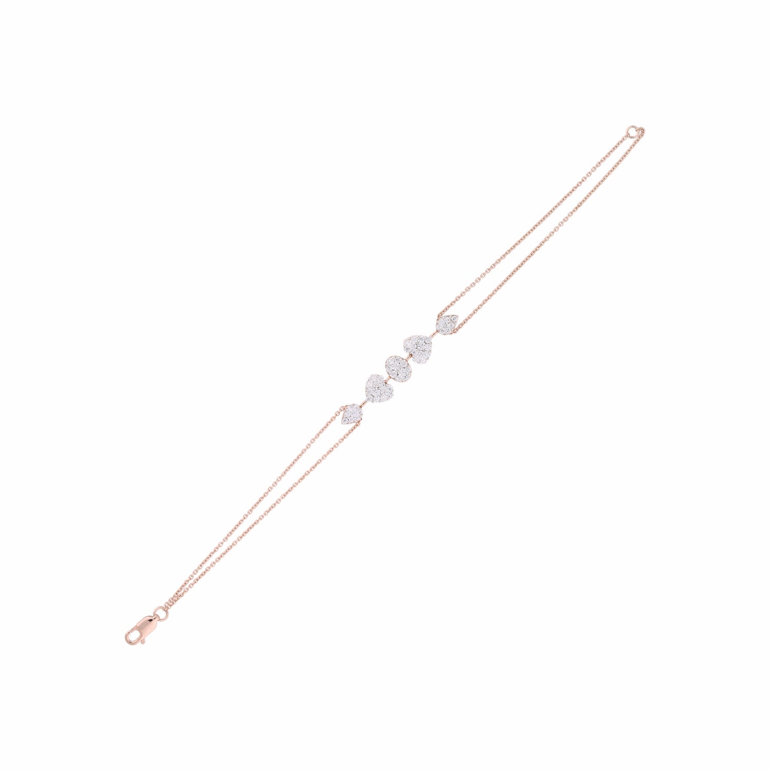 Halo Heartbeat Lab Grown Diamond Bracelet