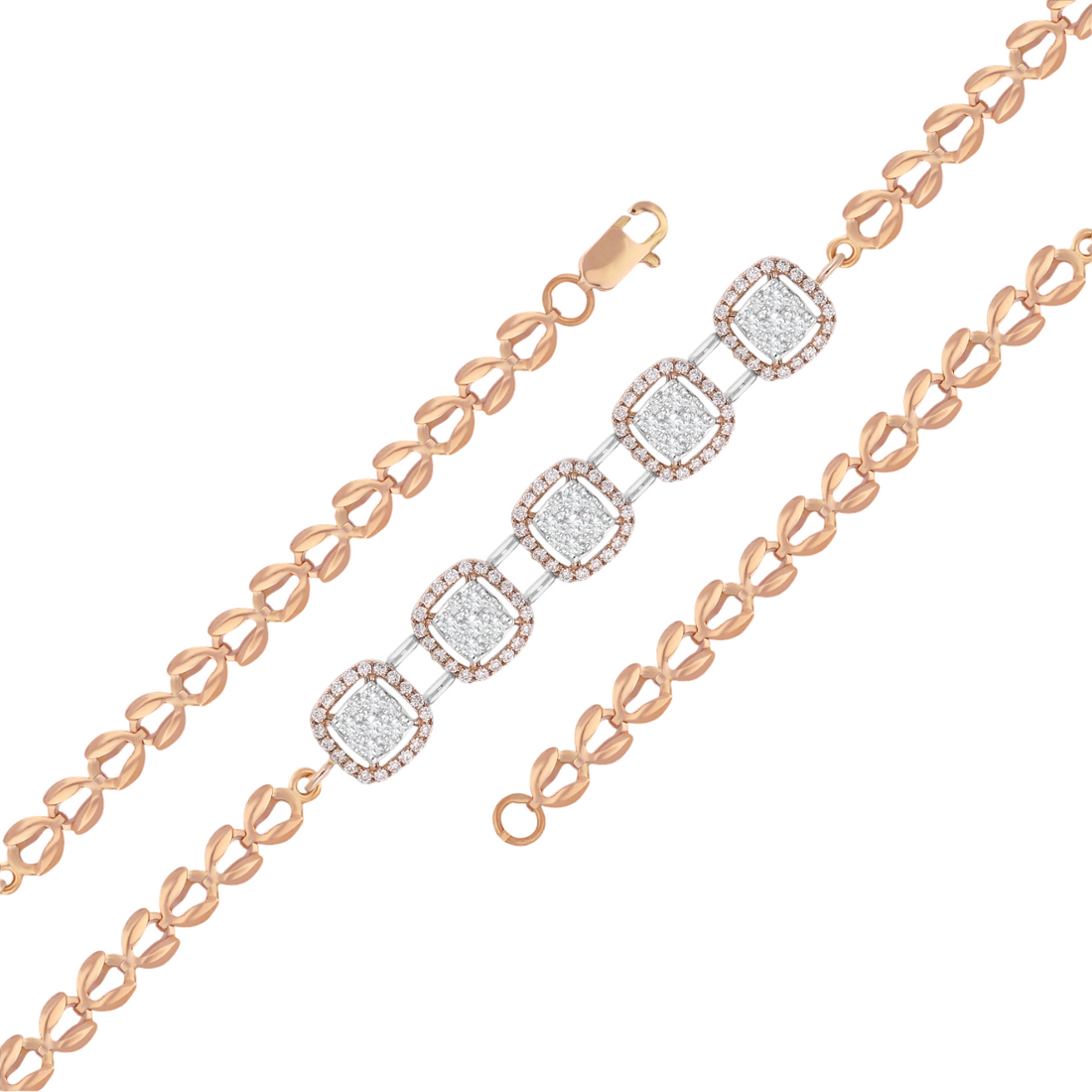 Petal Link Empress Lab Grown Diamond Bracelet