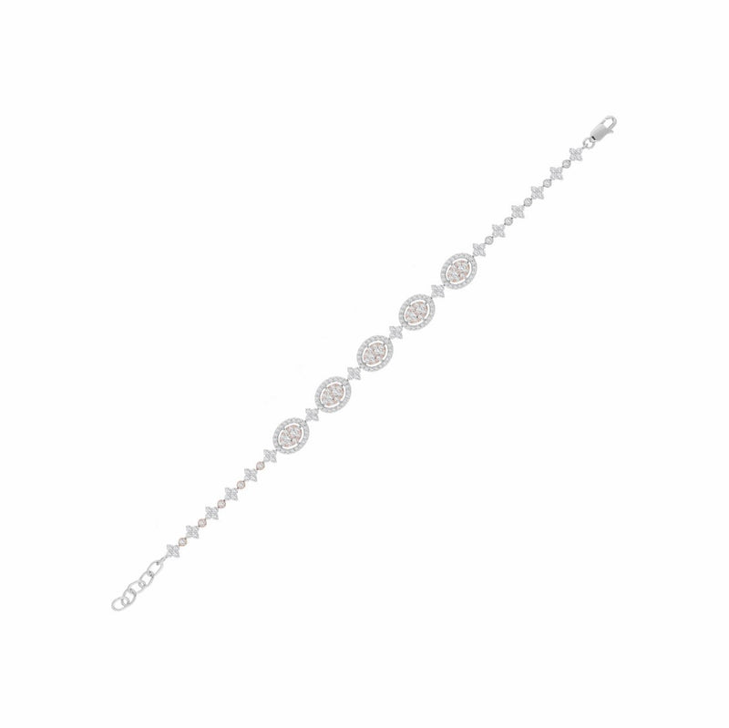 Glamour Crescent Lab Grown Diamond Bracelet