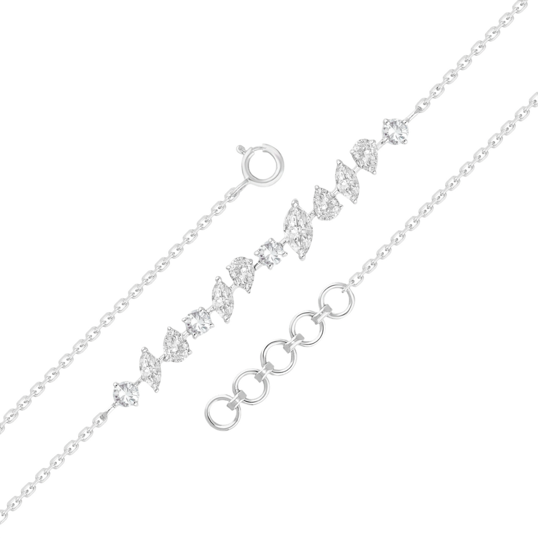 Icicle Glow Lab Grown Diamond Bracelet