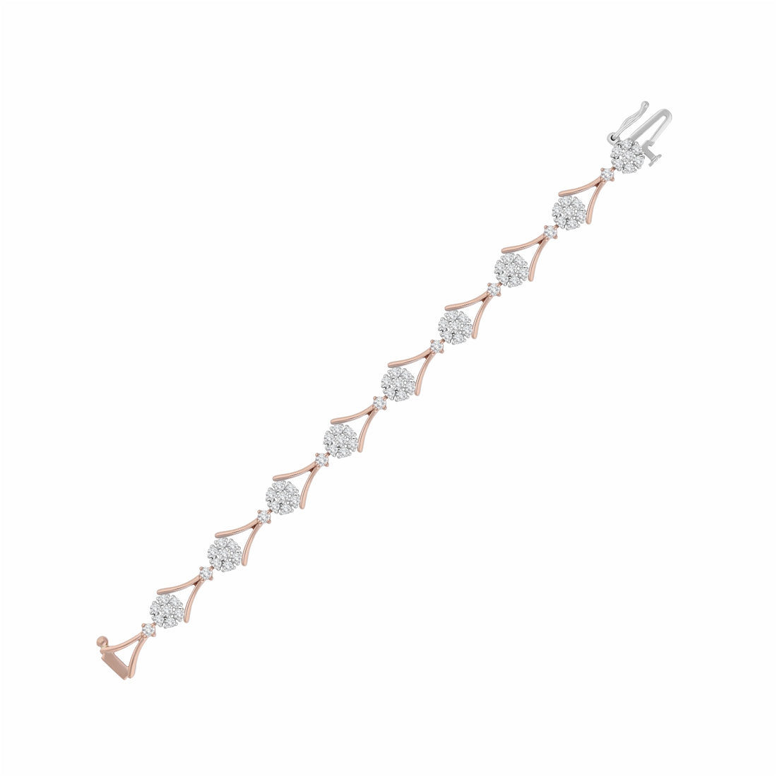 Springtide Cluster Lab Grown Diamond Bracelet