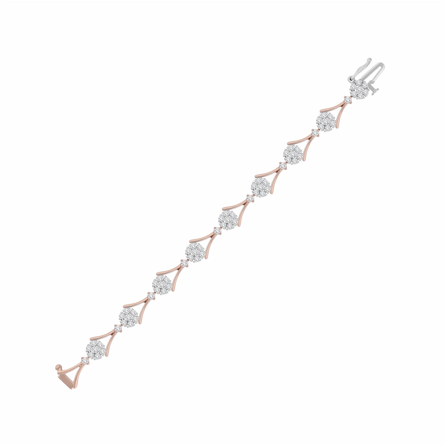 Springtide Cluster Lab Grown Diamond Bracelet