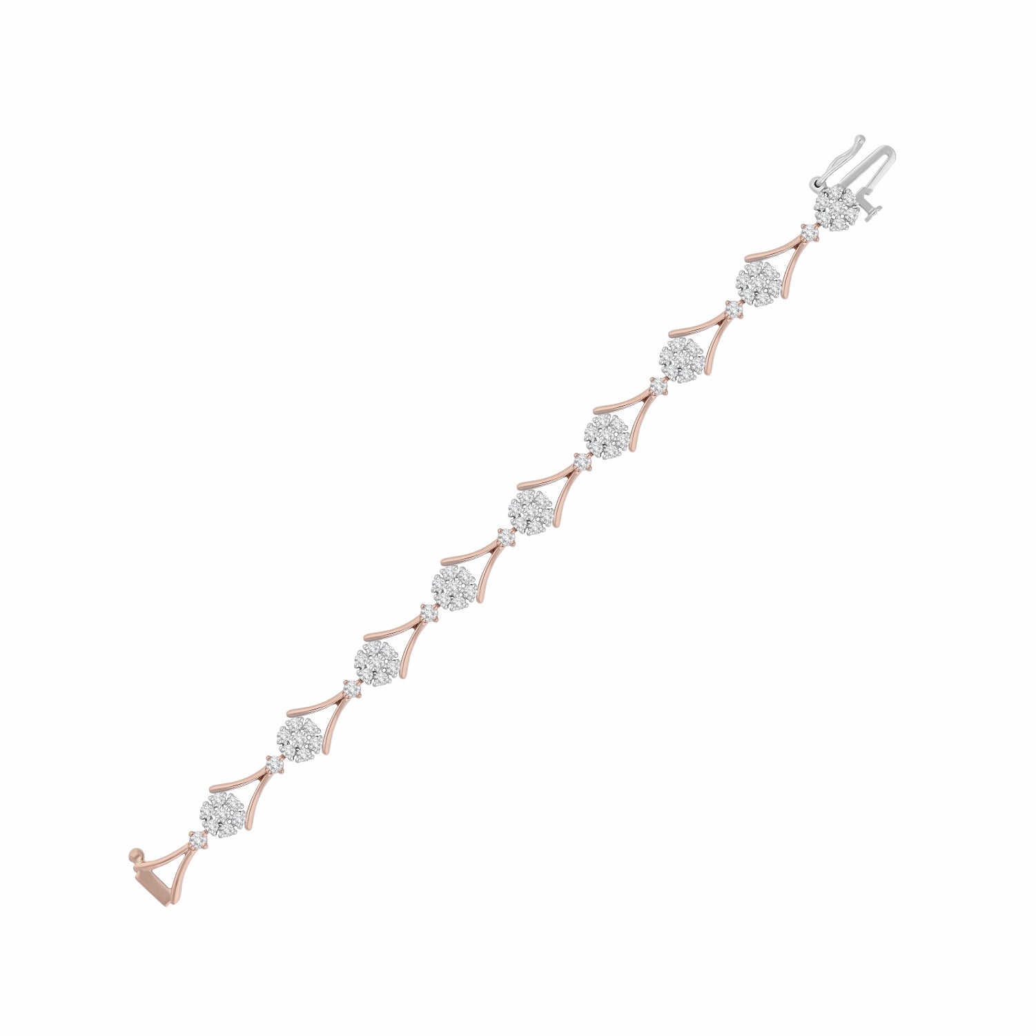Springtide Cluster Lab Grown Diamond Bracelet