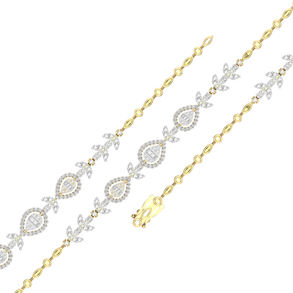 DewLeaf Lab Grown Diamond Bracelet