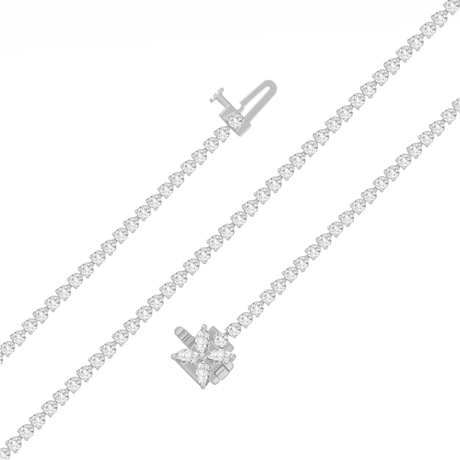 Affinity Floral Lab Grown Diamond Bracelet