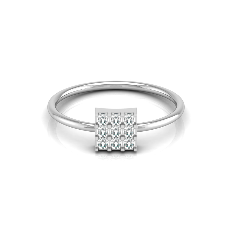 Matrix Platinum Plated Lab Grown Diamond Ring