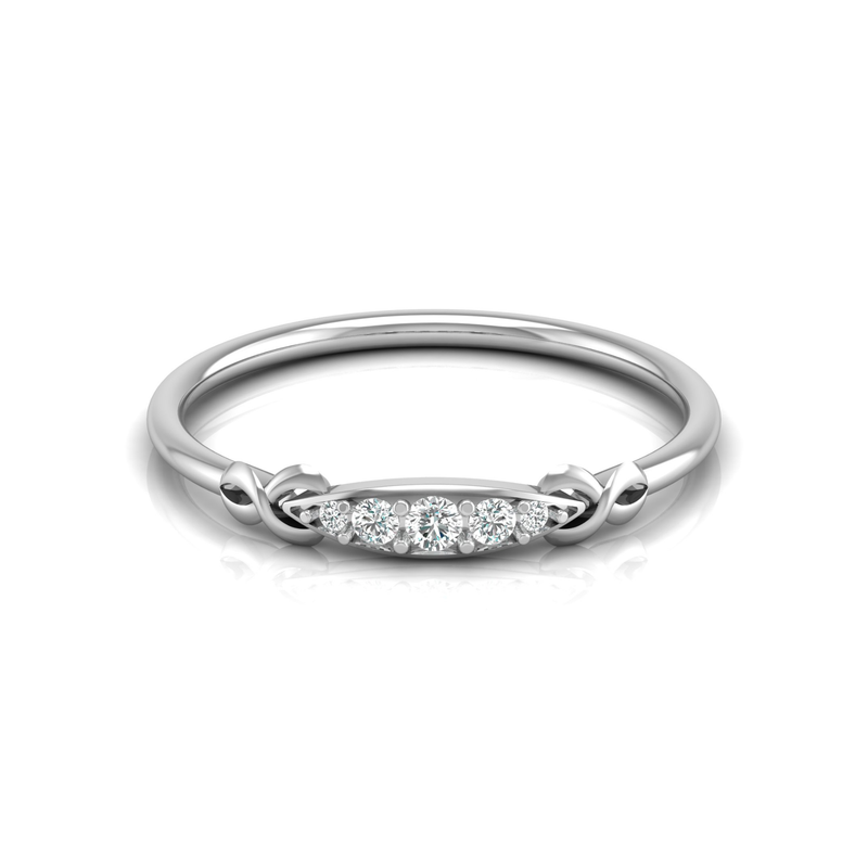 Boundless Arc Platinum Plated Lab Grown Diamond Ring