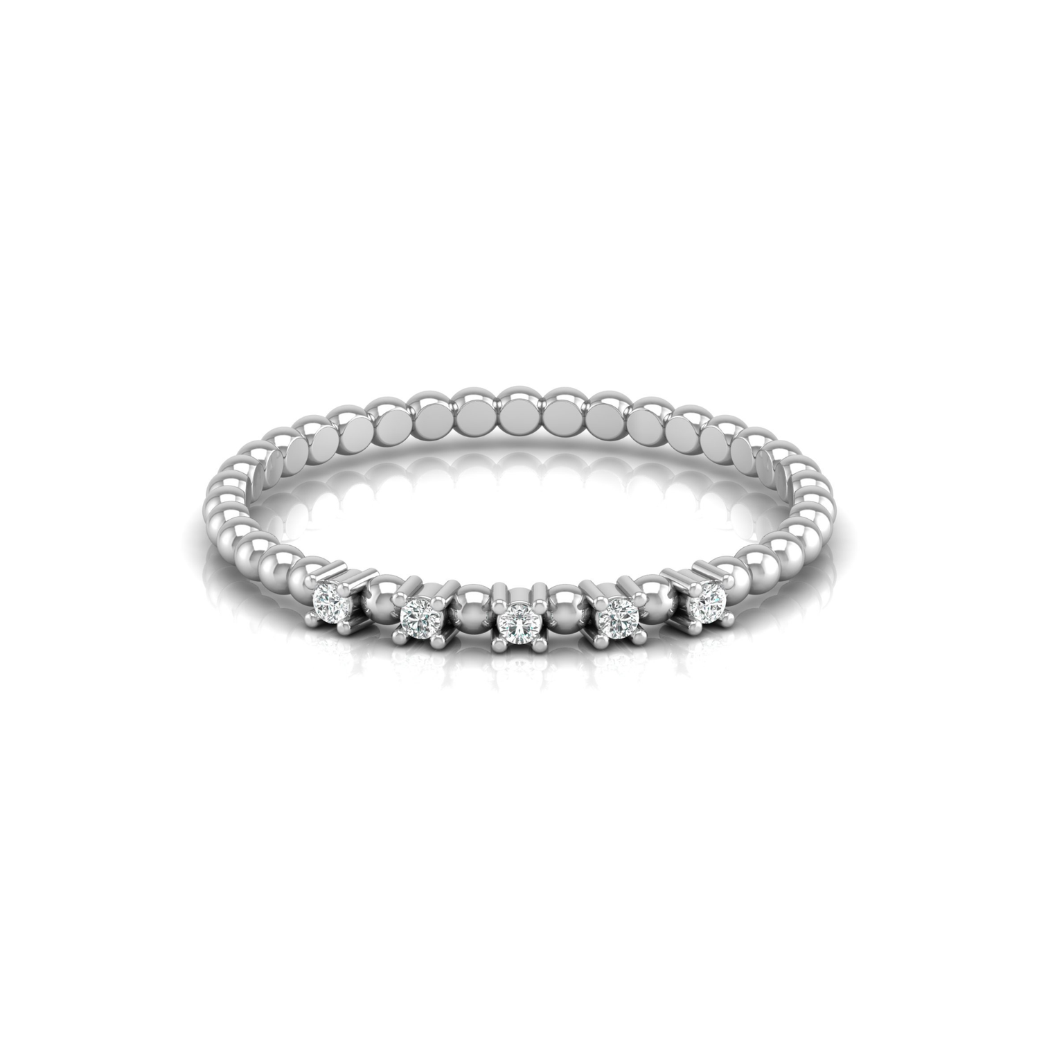 Orbital Pulse Platinum Plated Lab Grown Diamond Ring