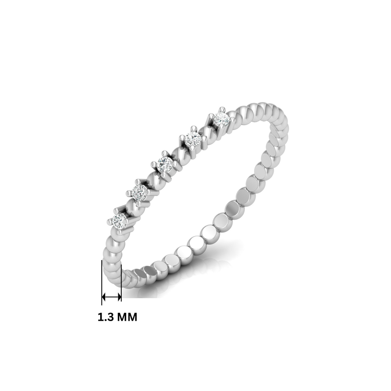 Orbital Pulse Platinum Plated Lab Grown Diamond Ring