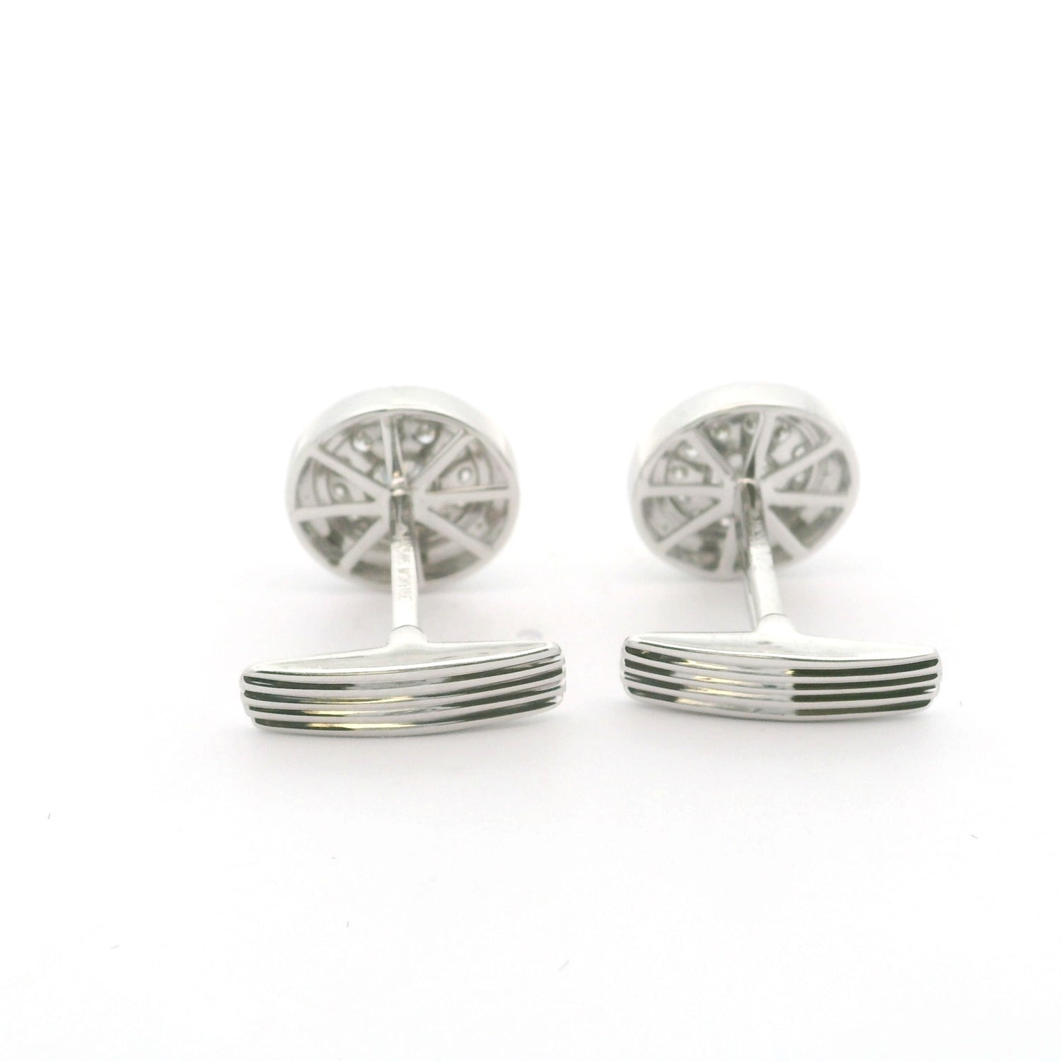 Lab Grown Diamond Halo Cufflinks
