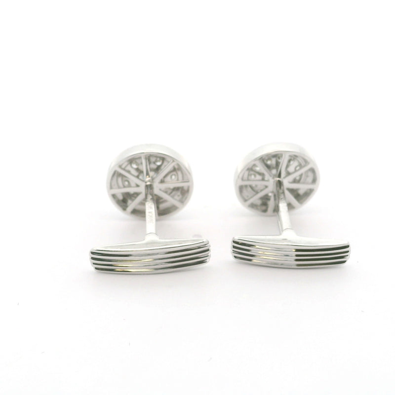 Lab Grown Diamond Halo Cufflinks