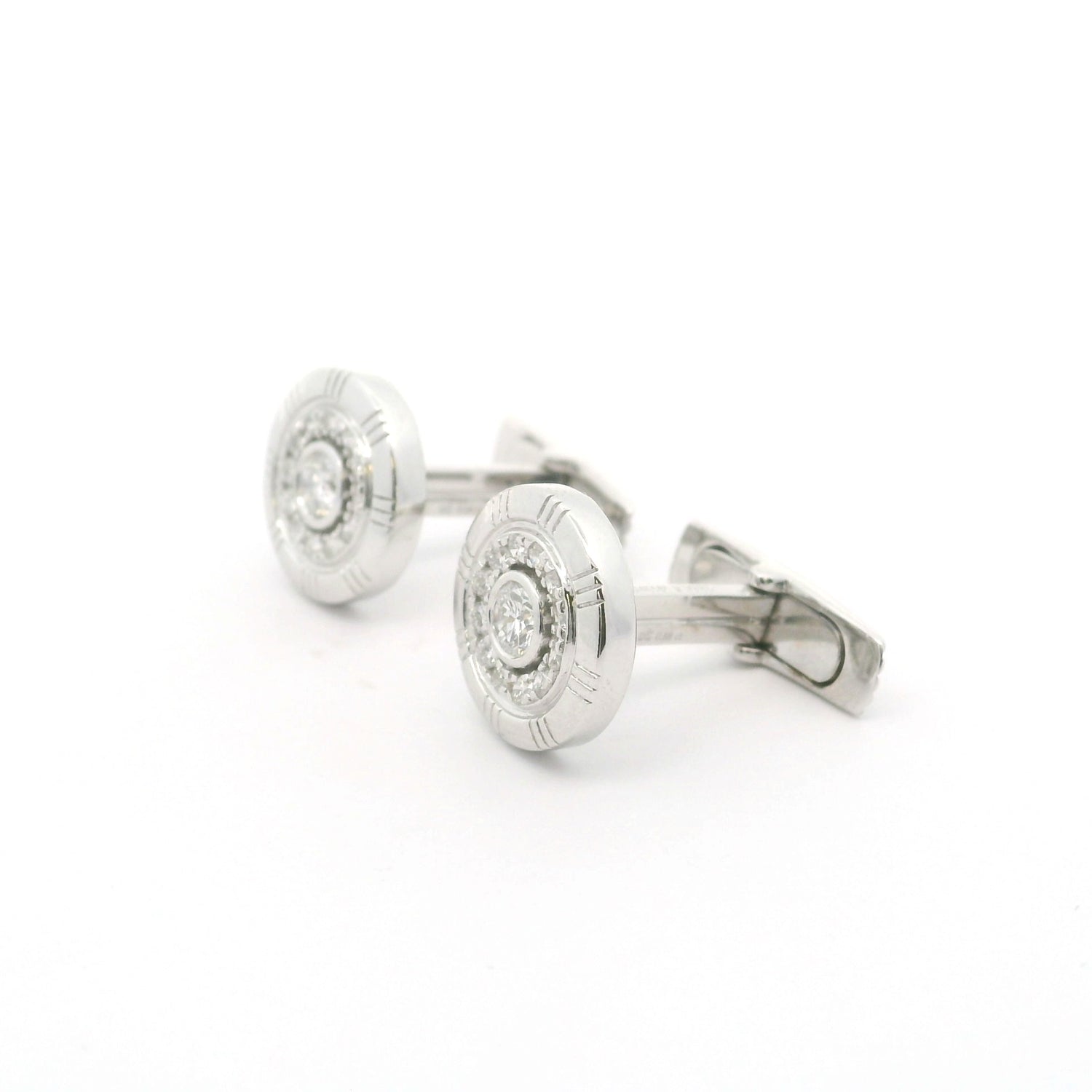 Lab Grown Diamond Halo Cufflinks