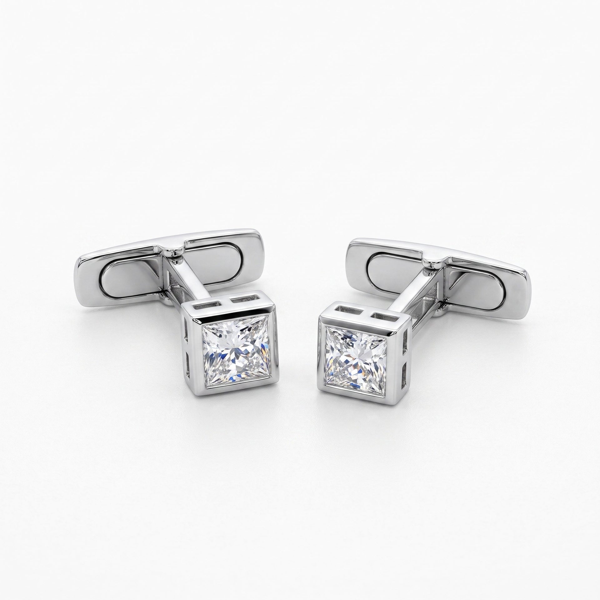 Square shaped cufflinks