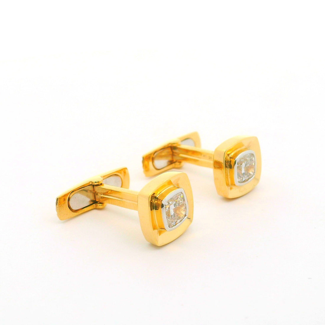 Bespoke Bold Lab Grown Diamond Cufflinks