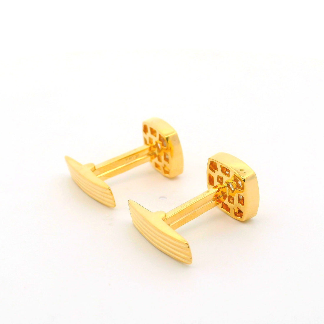 Bespoke Bold Lab Grown Diamond Cufflinks